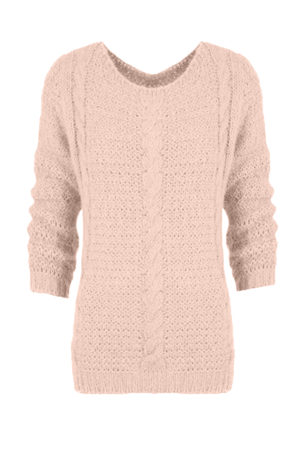Cable Candy Sweater Pink – shoparchief
