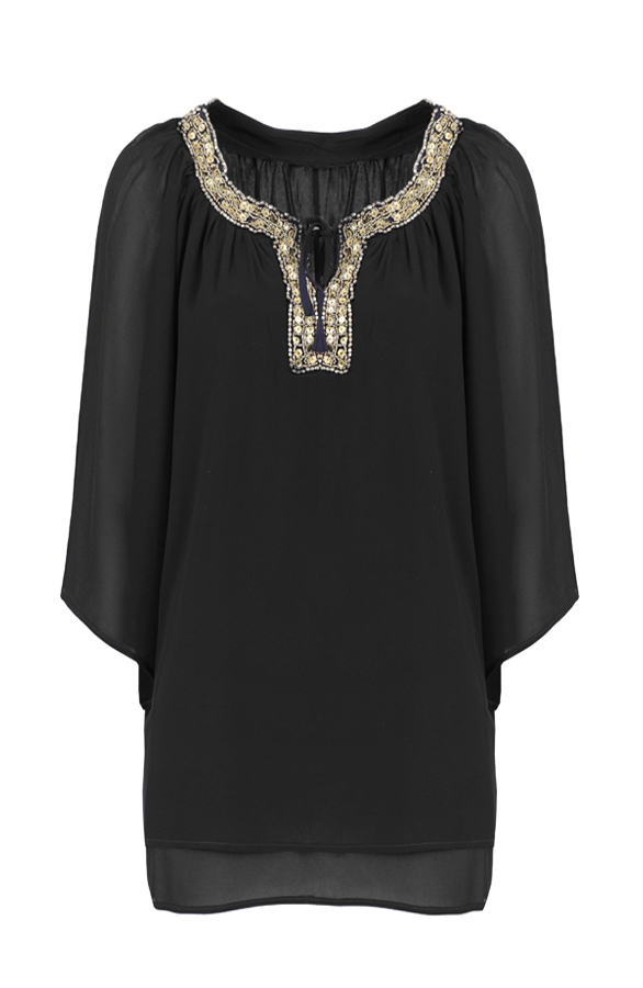 Fabulicious Beads Blouse Black – shoparchief