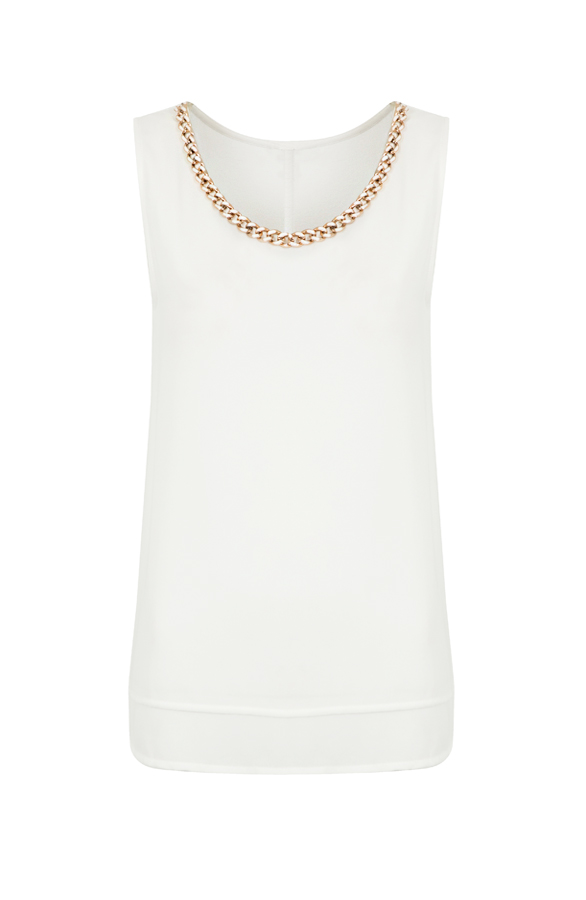 Luxury Chain Top Creme – shoparchief