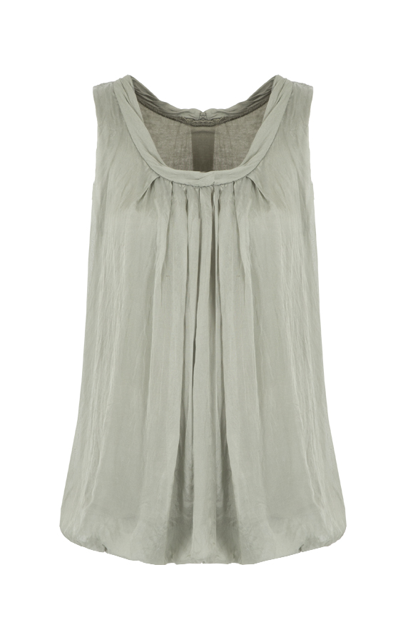 100% Silk Green Top – shoparchief