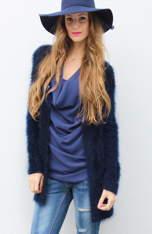 Soft Cardigan Navy – shoparchief, foto 4