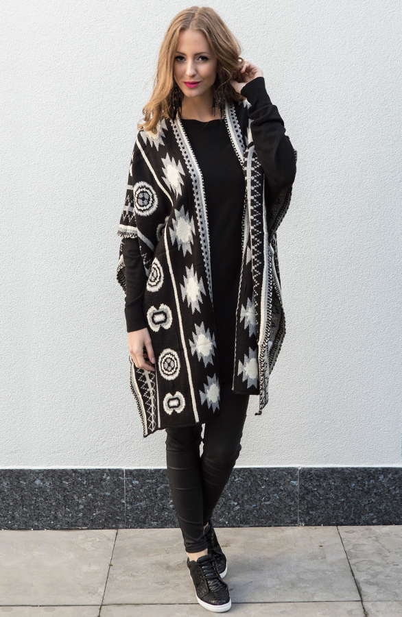 Poncho Aztec Grey – shoparchief, foto 4