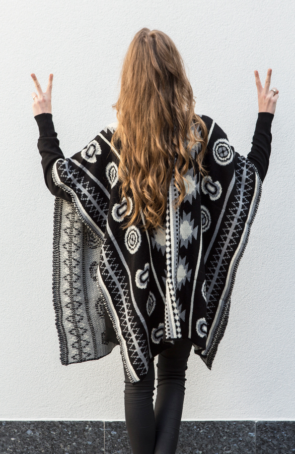 Poncho Aztec Grey – shoparchief, foto 5