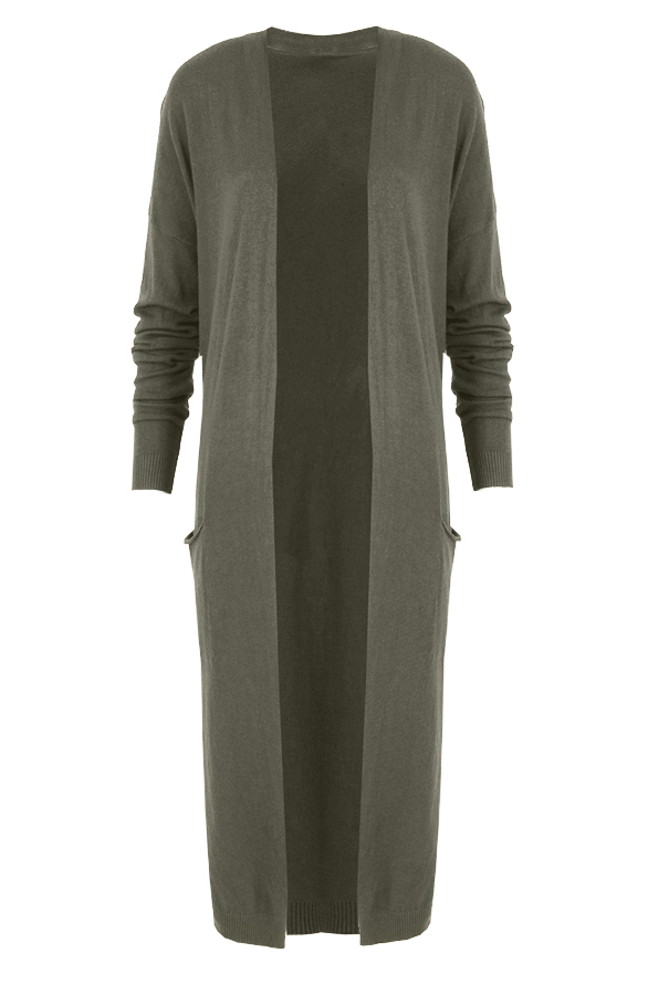 Long Jersey Cardigan Army – shoparchief