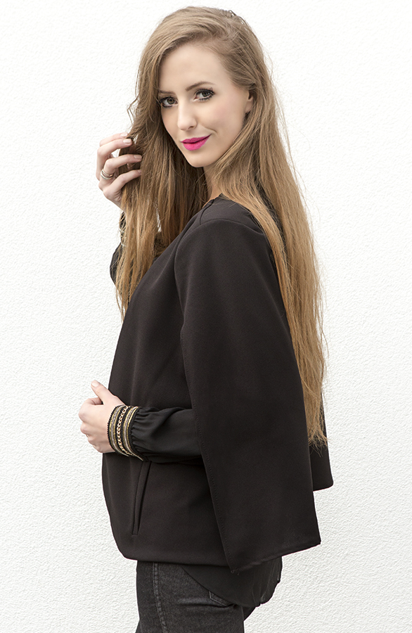 Cape Jacket Black – shoparchief, foto 3