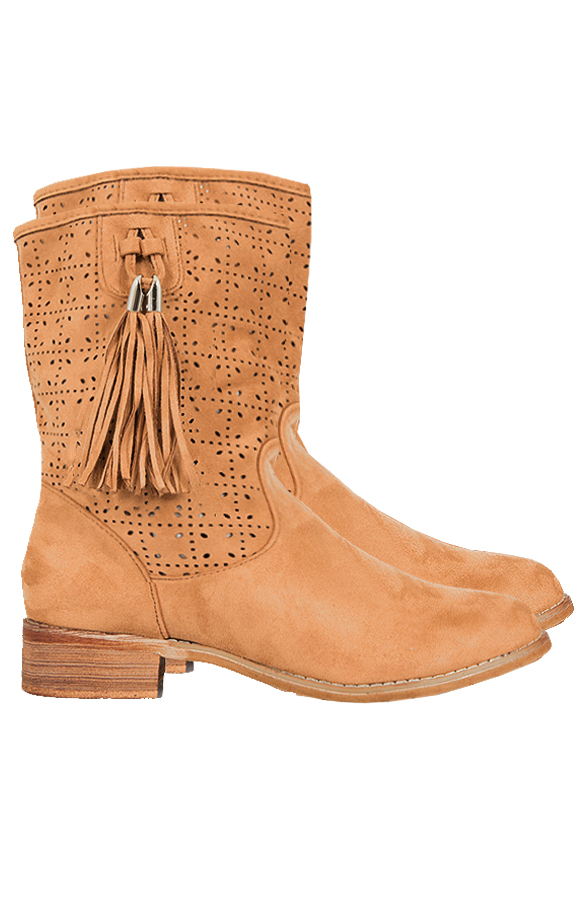Be Mine Suede Boots Camel – shoparchief