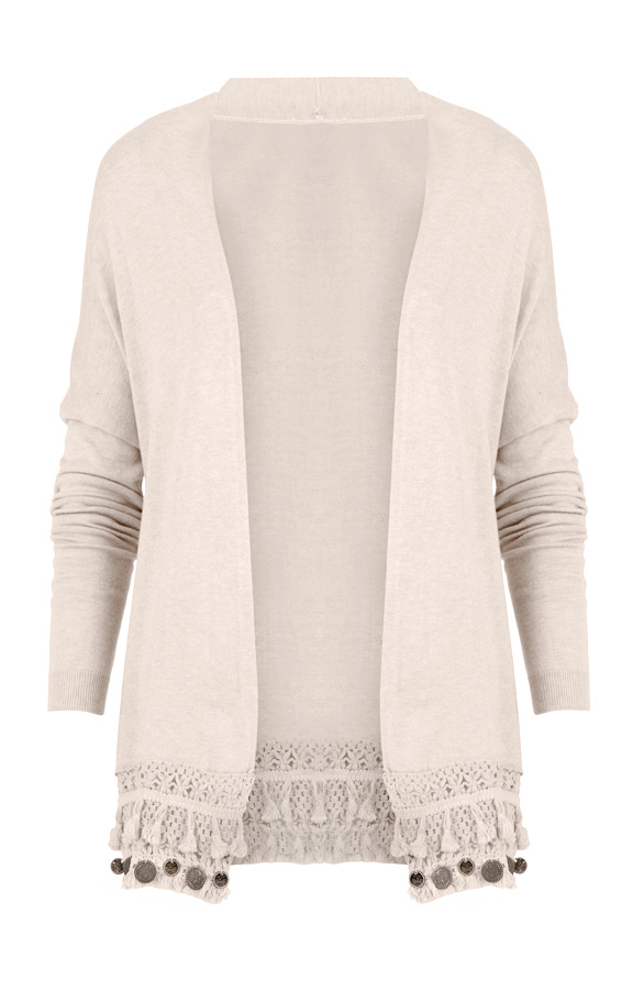 Coins Cardigan Beige – shoparchief