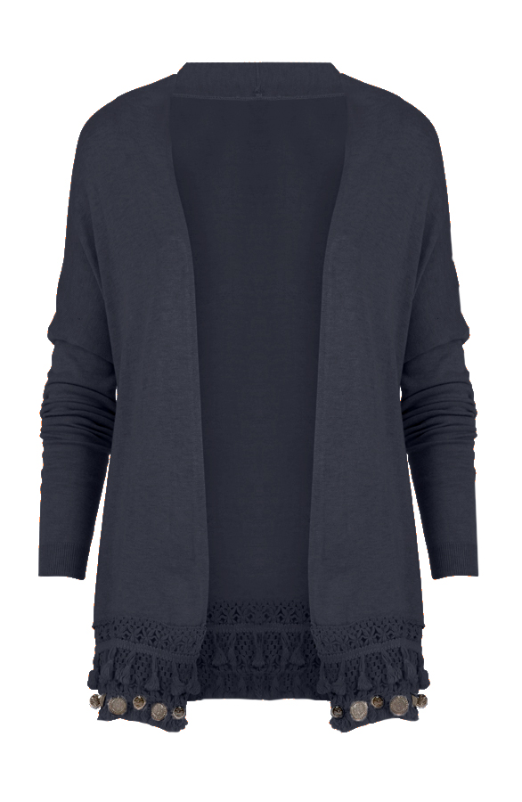 Coins Cardigan Navy – shoparchief