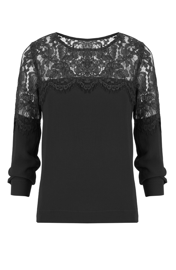 Lace Blouse Black – shoparchief