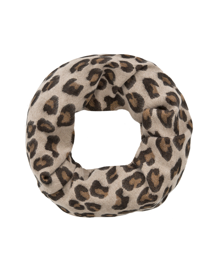 Luxury Leopard Sjaal Taupe – shoparchief