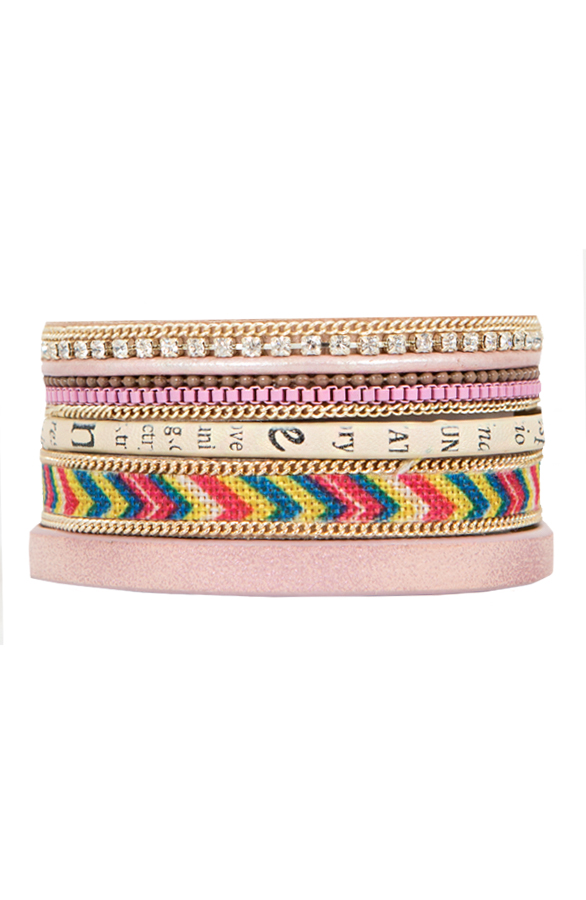 Wrap Bracelet Aztec Pink – shoparchief