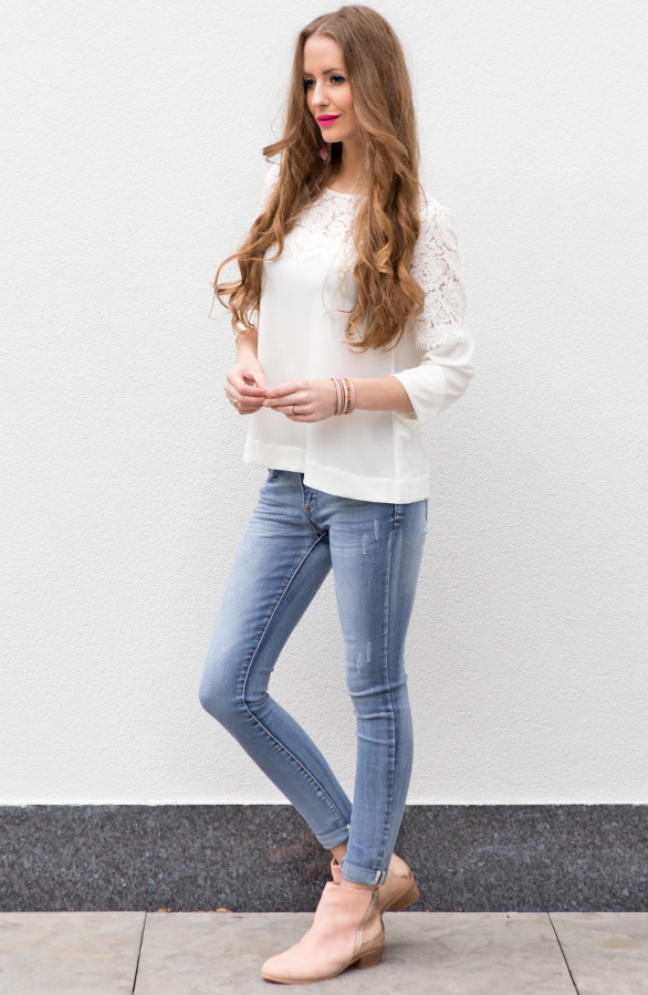 Lace Blouse Creme – shoparchief, foto 3