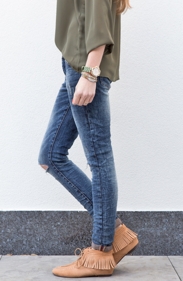 Indian Fringe Booties Camel – shoparchief, foto 4