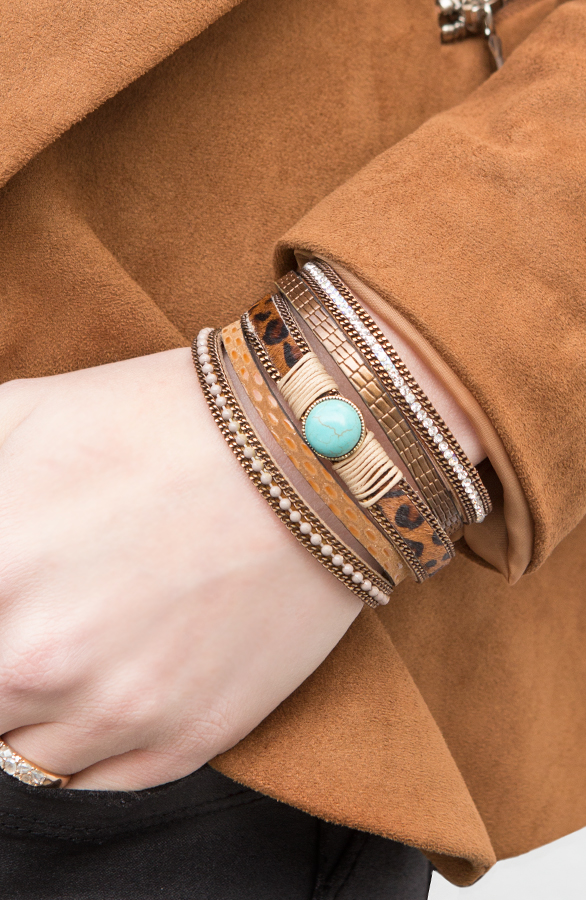 Wrap Bracelet Exclusive Leopard – shoparchief, foto 2