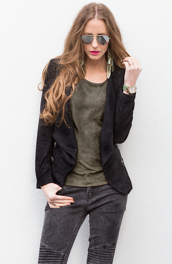 Suede Top Army – shoparchief, foto 2