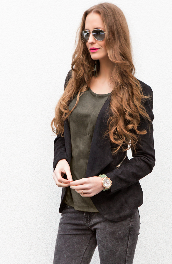 Suede Top Army – shoparchief, foto 4