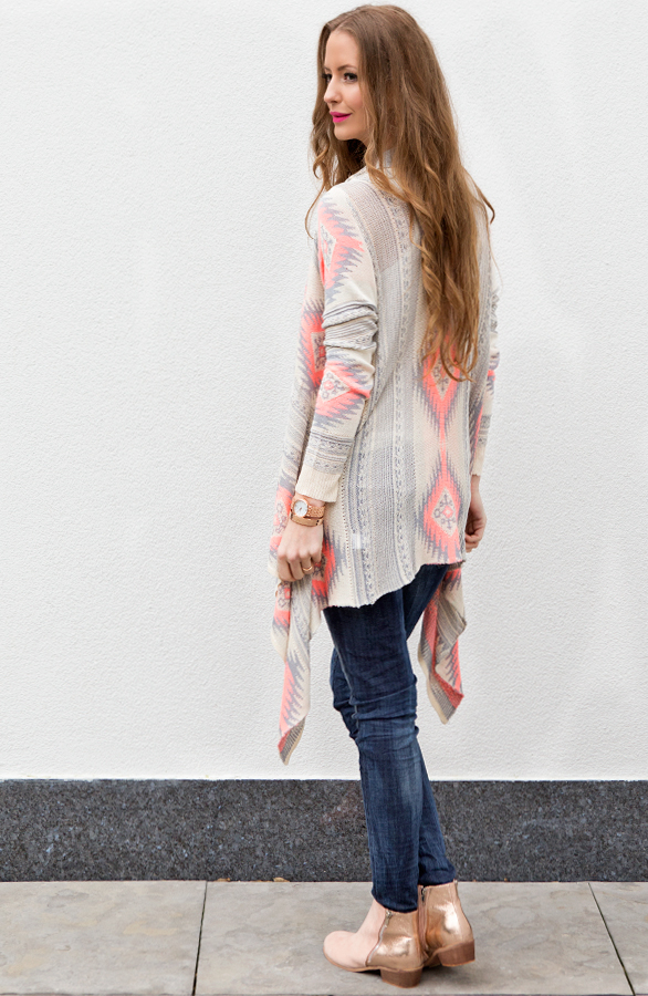 Aztec Pink Neon Cardigan – shoparchief, foto 5