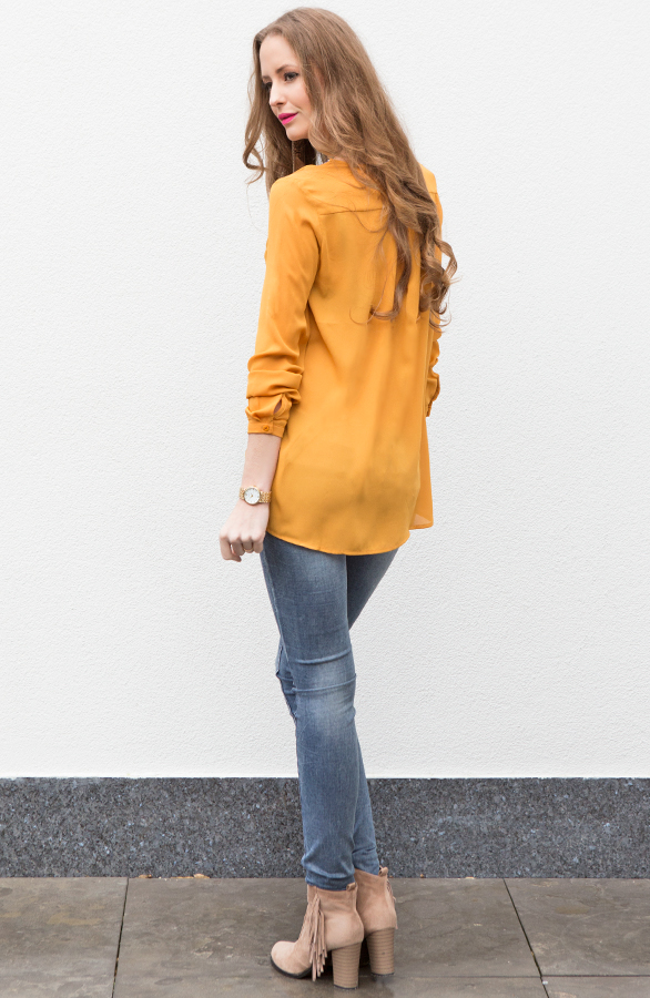 Handcrafted Blouse Oker – shoparchief, foto 4