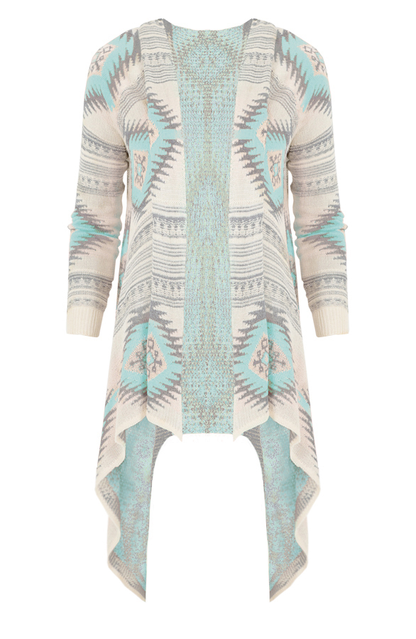 Aztec Mint Cardigan – shoparchief