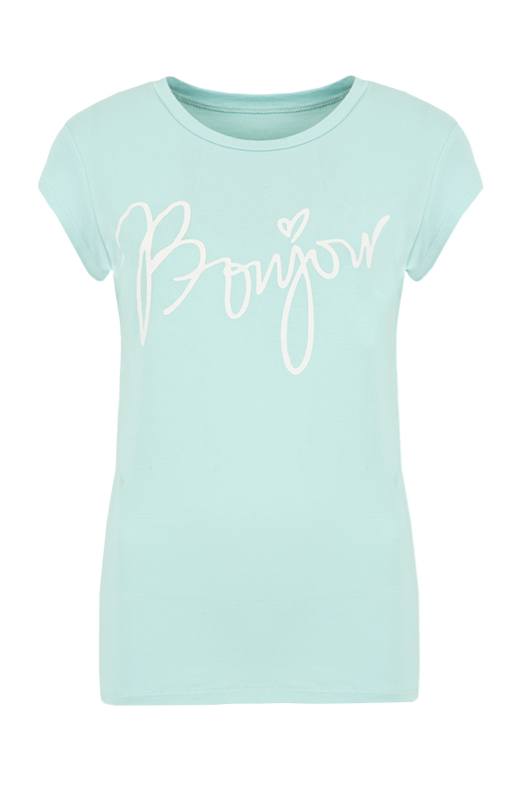 Bonjour It Shirt Mint – shoparchief