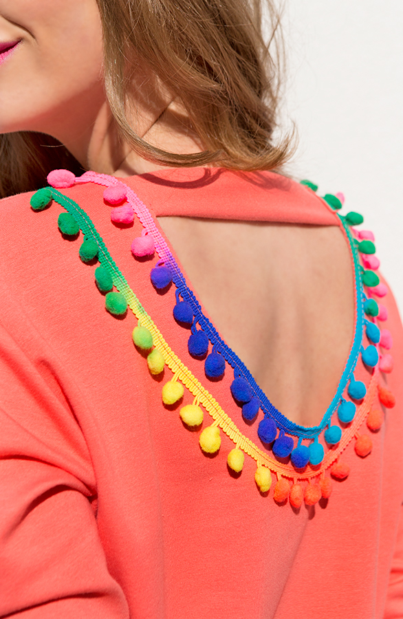 Ibiza Pompon Sweater Coral – shoparchief, foto 5