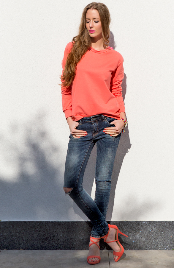 Ibiza Pompon Sweater Coral – shoparchief, foto 6