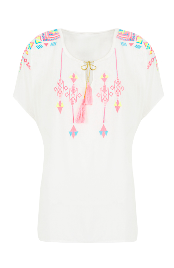 Neon Aztec Ibiza Top – shoparchief