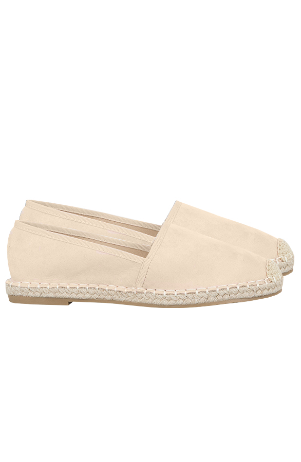 Suede Espadrilles Beige – shoparchief