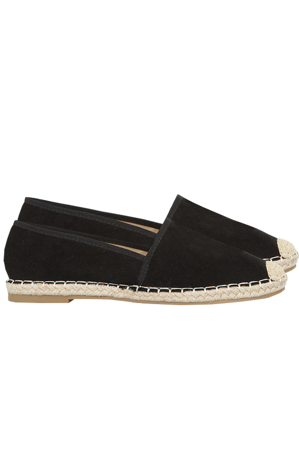 Suede Espadrilles Black – shoparchief