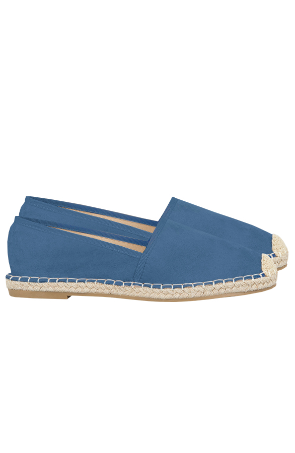 Suede Espadrilles Blue – shoparchief