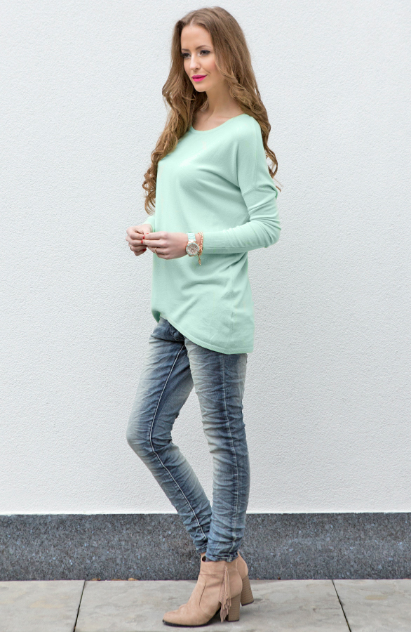 Loose Soft Sweater Mint – shoparchief, foto 5