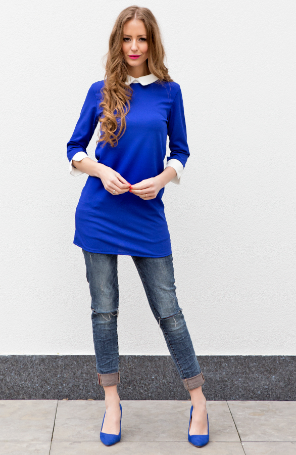 Madame Parisienne Dress Kobalt – shoparchief, foto 2