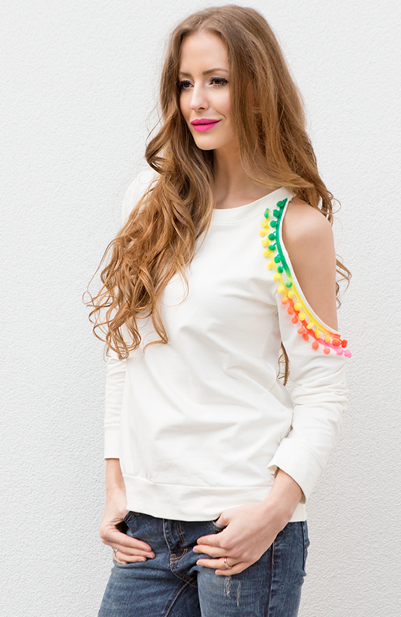 Neon Pompon Sweater – shoparchief, foto 3