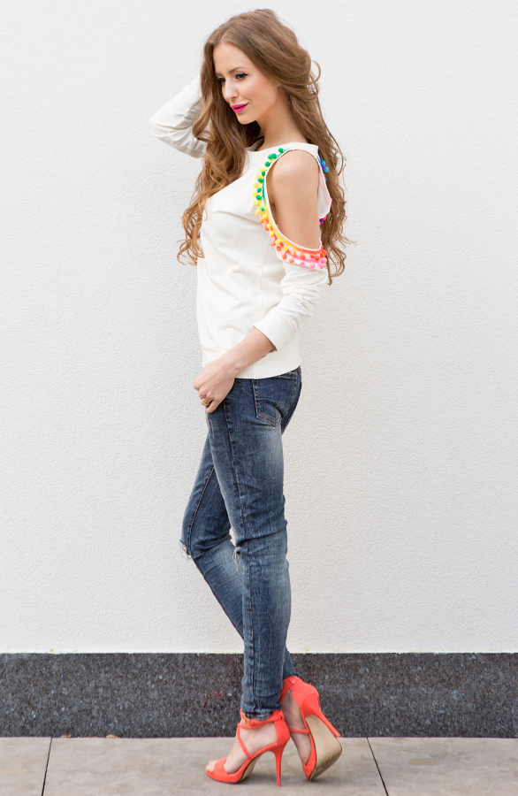 Neon Pompon Sweater – shoparchief, foto 2