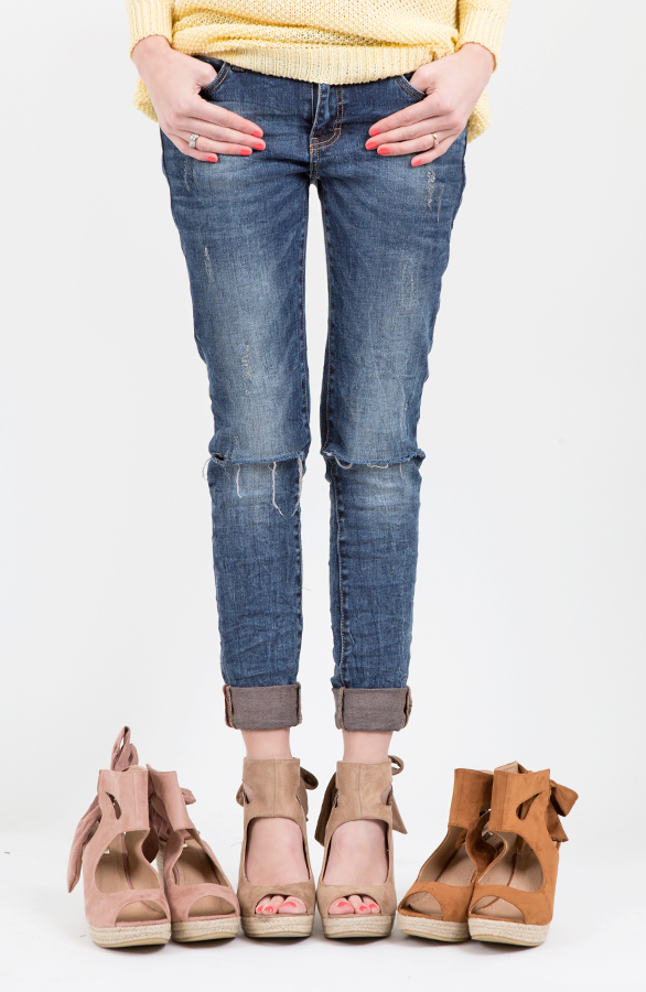 Suede Wedges Beige – shoparchief, foto 2