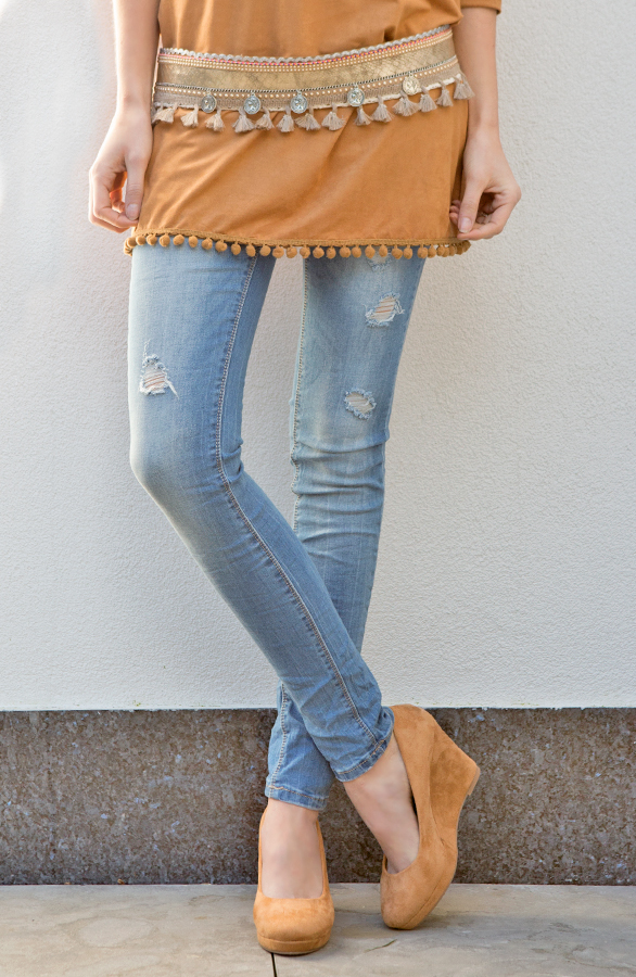Suede Wedges Camel – shoparchief, foto 2