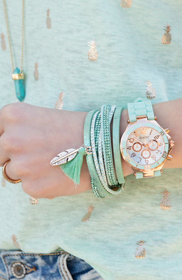 Wrap Bracelet Boho Mint – shoparchief, foto 2