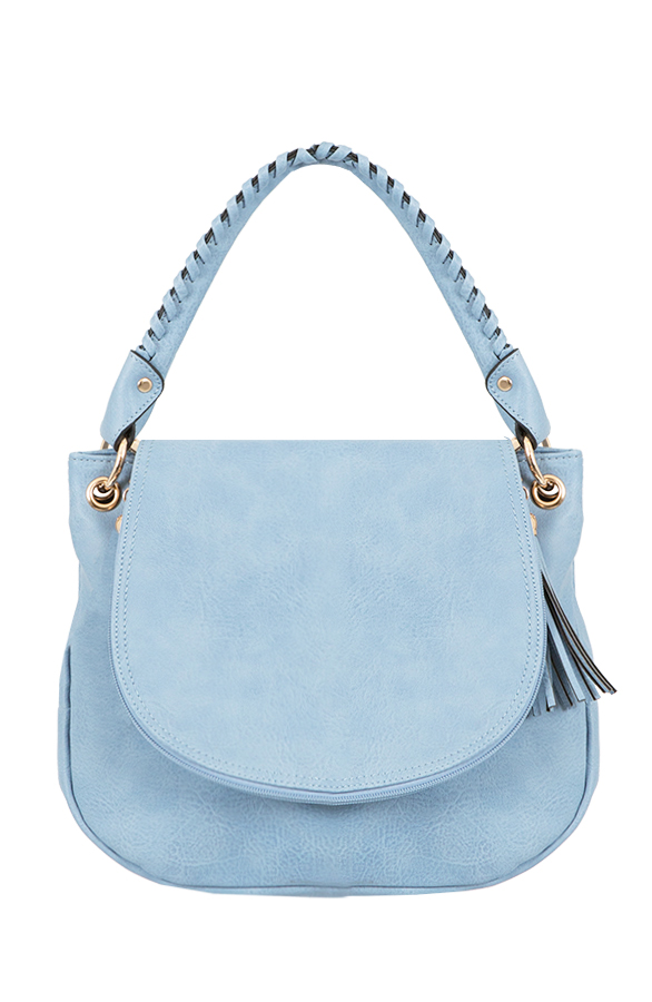 Baby Blue Tassel Round Bag – shoparchief