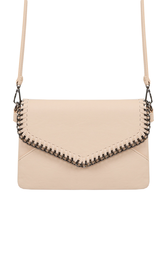Chain Clutch Metal Beige – shoparchief