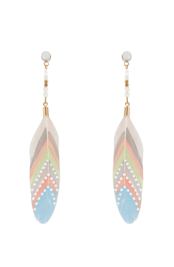 Feather Brushed Oorbellen – shoparchief