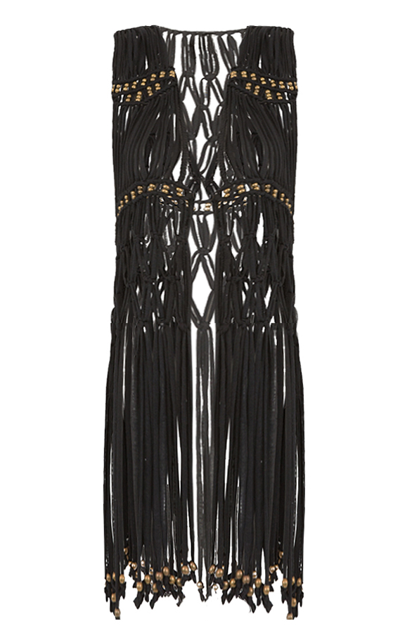 Fringe Ibiza Gilet Black – shoparchief