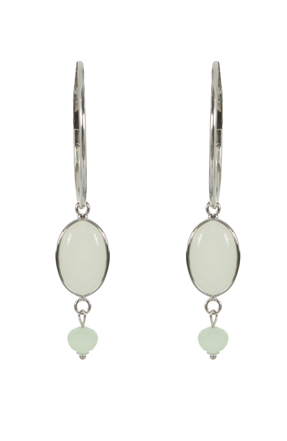 Gem Stone Oorbellen Mint – shoparchief