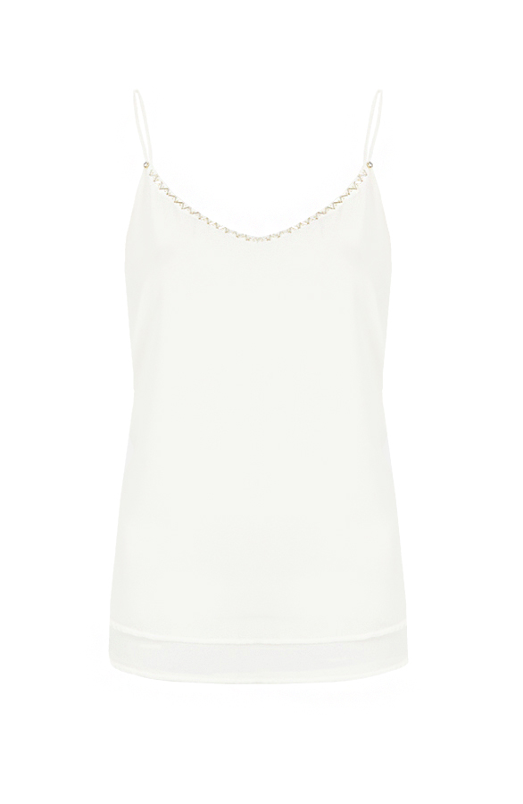 Luxury Cami Top Creme – shoparchief