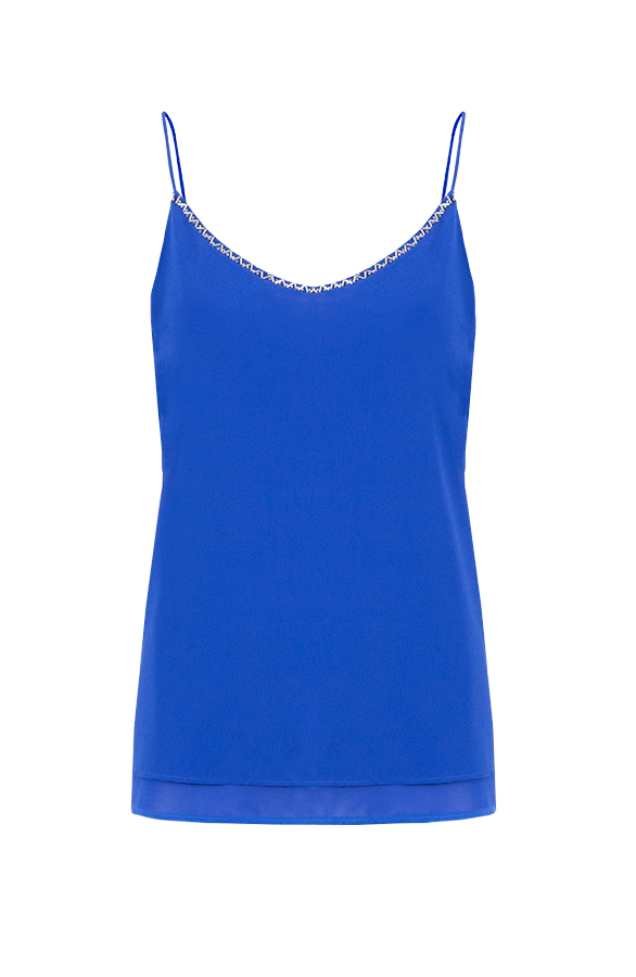 Luxury Cami Top Kobalt – shoparchief