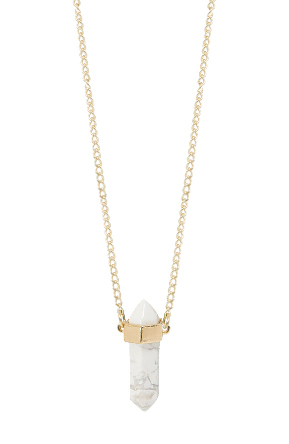 Marble Stone Ketting White – shoparchief