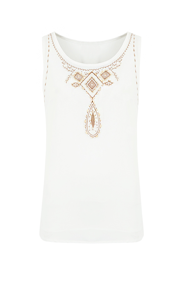 Musthave Beads Top White – shoparchief