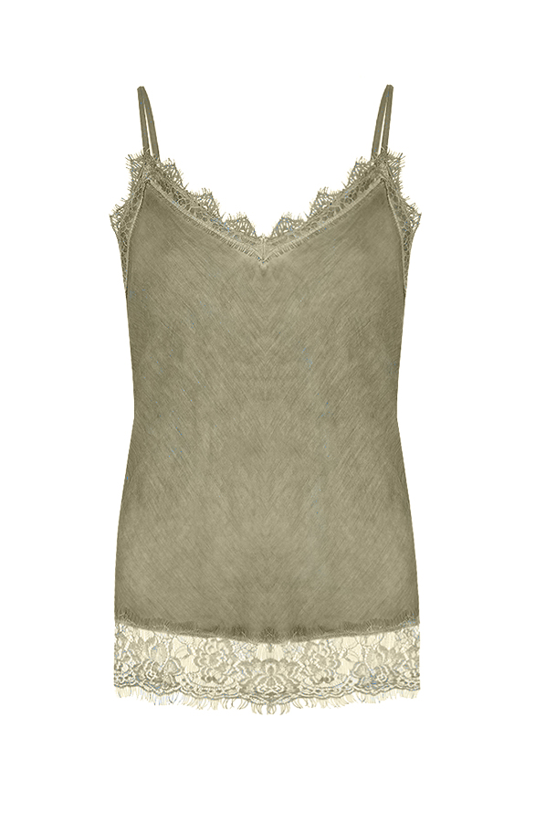 Romance Lace Top Army – shoparchief