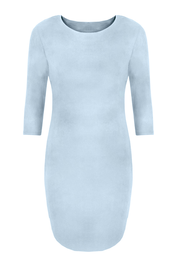 Suede Jurk Ice Blue – shoparchief