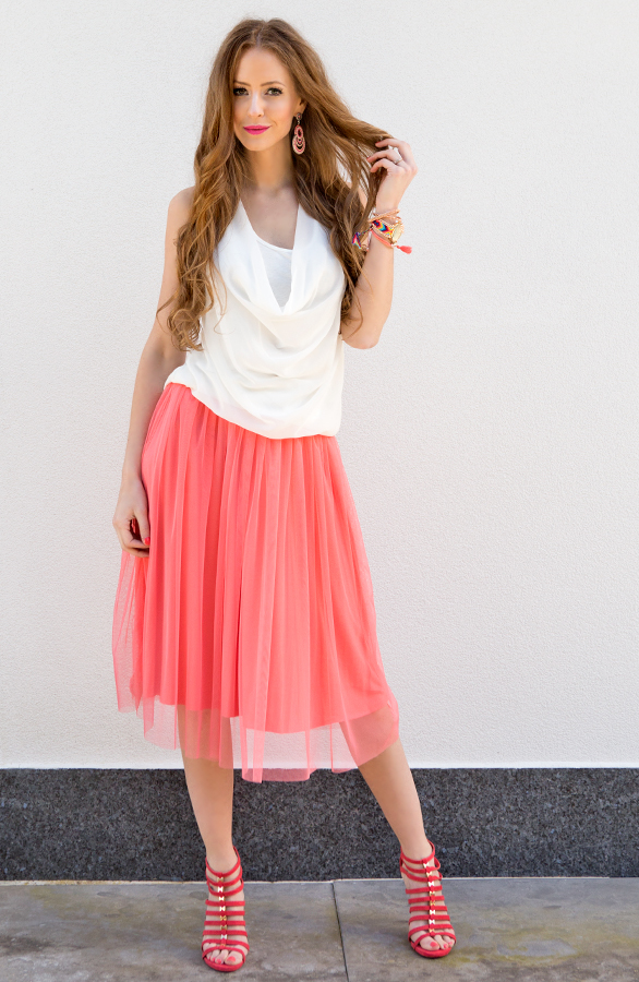 Tule Skirt Coral – shoparchief, foto 5