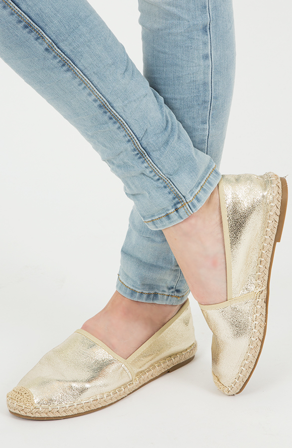 Metallic Espadrilles Gold – shoparchief, foto 6